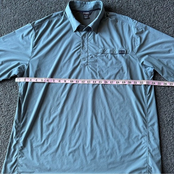 Mens Outdoor Research Astroman Short Sleeve Polo Cenote Blue UPF Size XXL - Picture 4 of 7